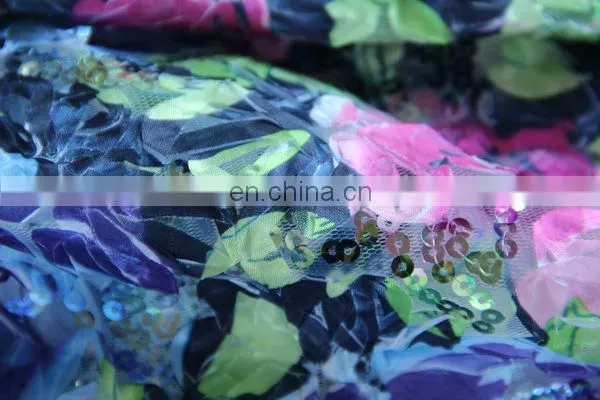 Mesh Ribbon Embroidery Printed