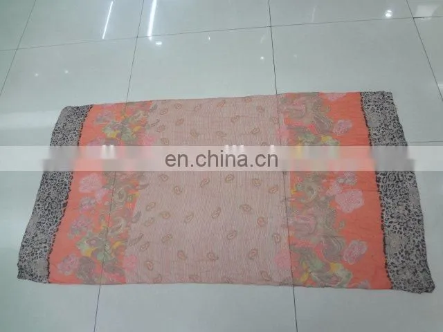 New Style Hot Hijab Sexy Women Scarf Shawl Floral Printed Chiffon Georgette Scarf