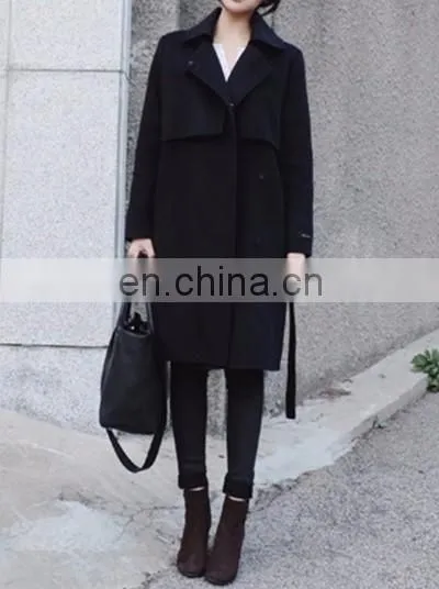 New design winter ladies long coat deisgn