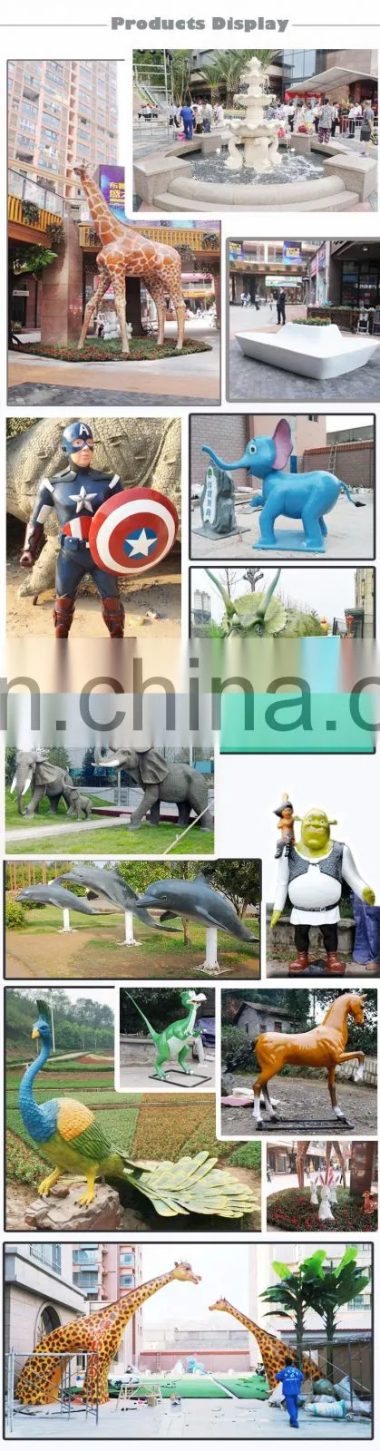 Lifesize resin horse statue for garden decoration