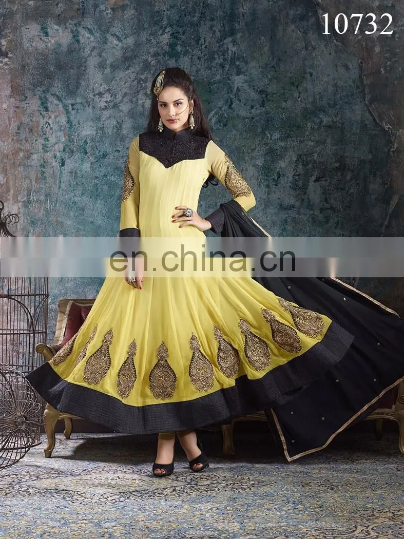 Designer Hand Embroided Anarkali Suit | Salwar Kameez Designs For Stitching | Indian Ladies Suits Fancy Salwar