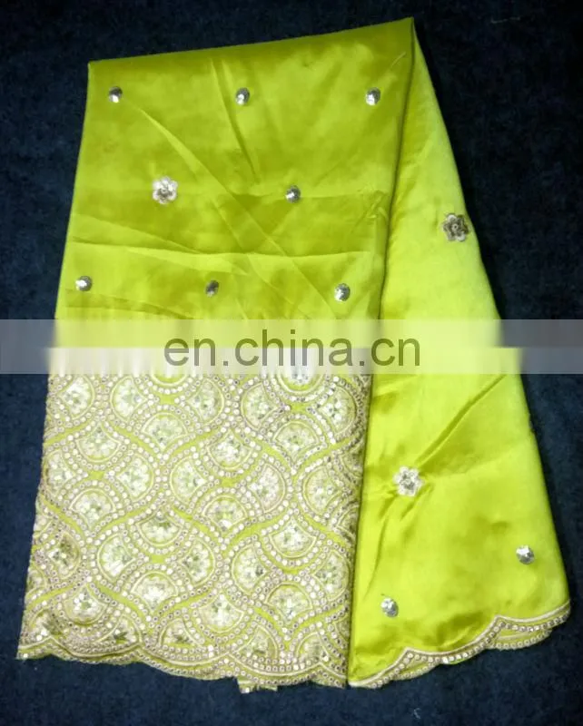 raw silk george lace fabric (5G14)