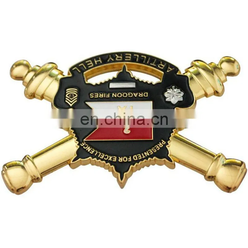 security guard badge plating gold