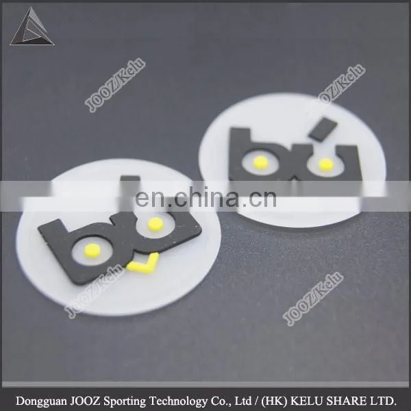 custom rubber silicone patch logo print transparent sticker