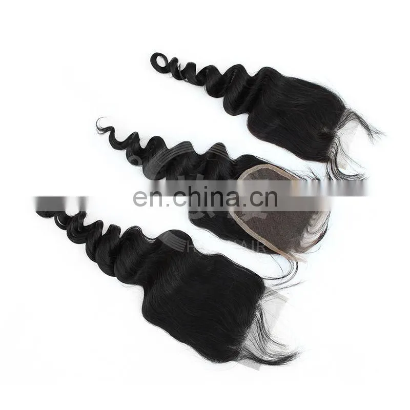 Hot sale Malaysian virgin hair extension body wave closure