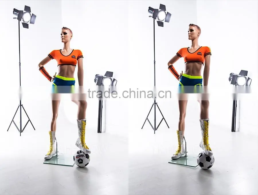 Playing Football Mannequin Realistic Sports Women Display Manikin FTF1