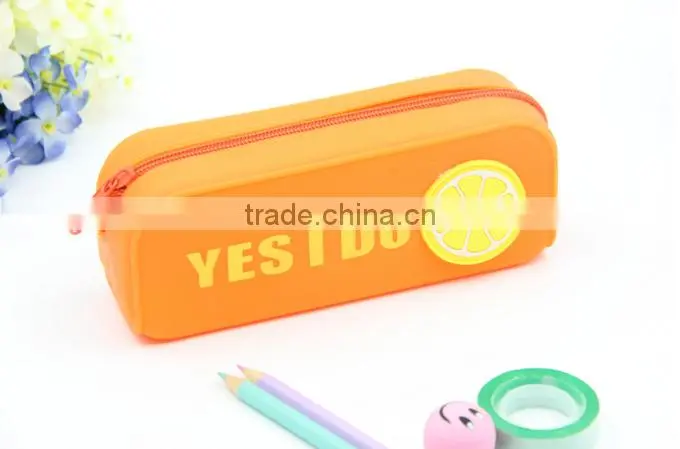 2016 Chinese wholesale cheap silicone pencil case, new product silicone rubber pencil case