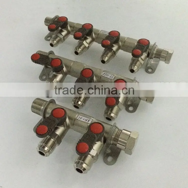 brass gas valve and gas manifold for gas pipe