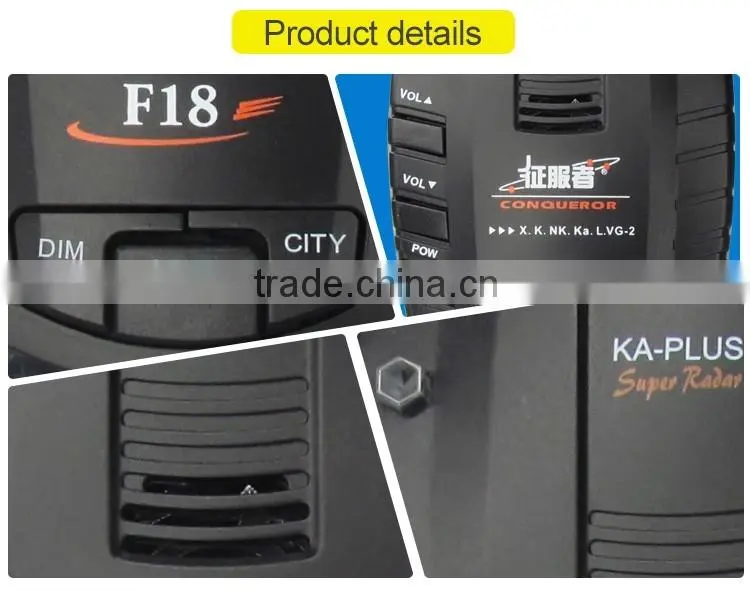 Full Band Anti Car Radar Detector From Conqueror