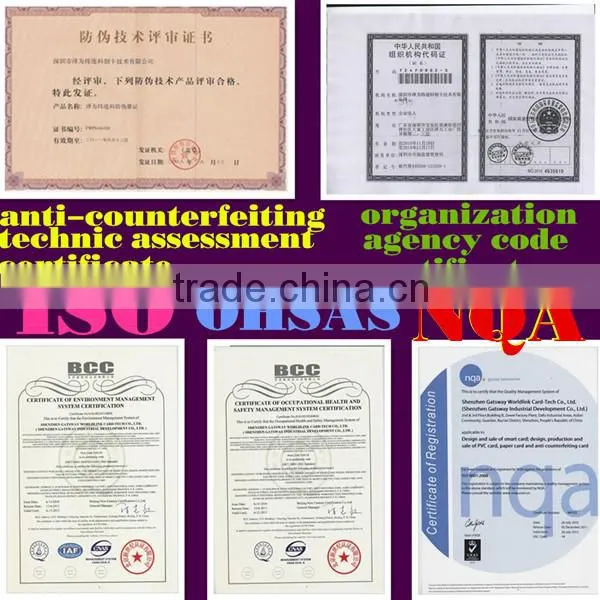id card hanging with anti-fake function