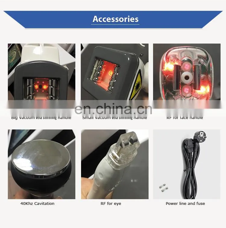 5 in 1 Body slimming machine vela vacuum 40K cavitation slimming machine
