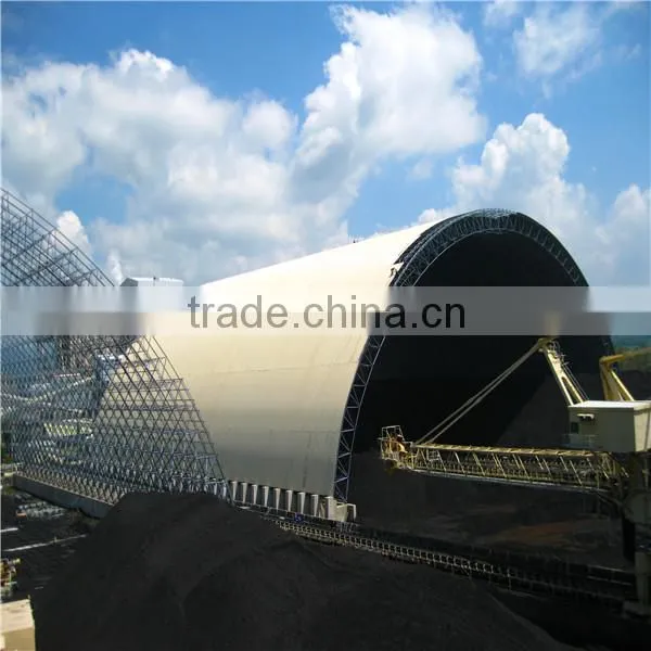 High quality long span steel barrel space frame