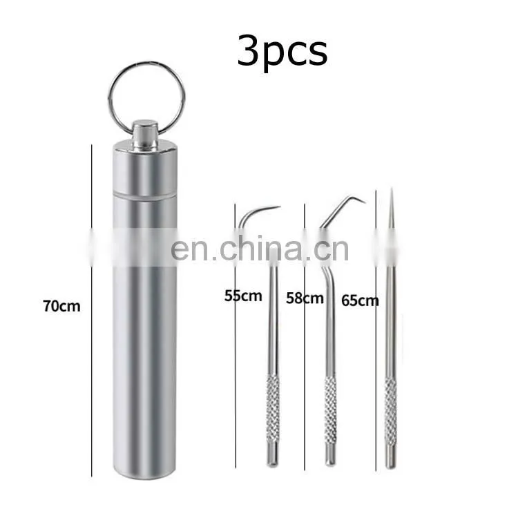 Amazon Reusable Metal Toothpicks Suits Portable Stainless Steel Toothpicks Pocket Set With Holder