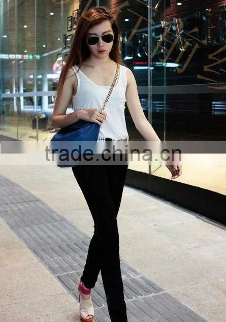 2012 new fashion soft leather party handbag