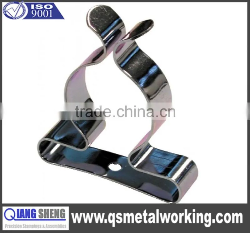 customized OEM aluminum stainless steel brass metal spring steel tool clips