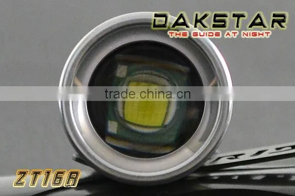 DAKSTAR ZT16A T6 885LM Aluminum LED 18650 Zoom rechargeable Flashlight With CREE