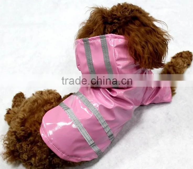 reflection Light hat waterproof function pet raincoat wholesale dog clothes