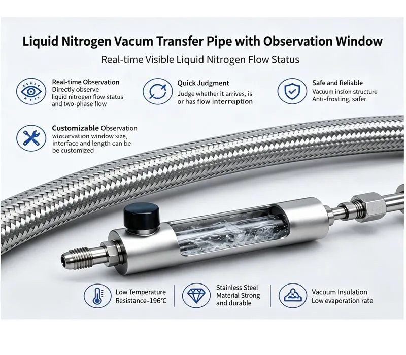 How to Visually Confirm Liquid Nitrogen Flow in a Cryogenic Transfer Line