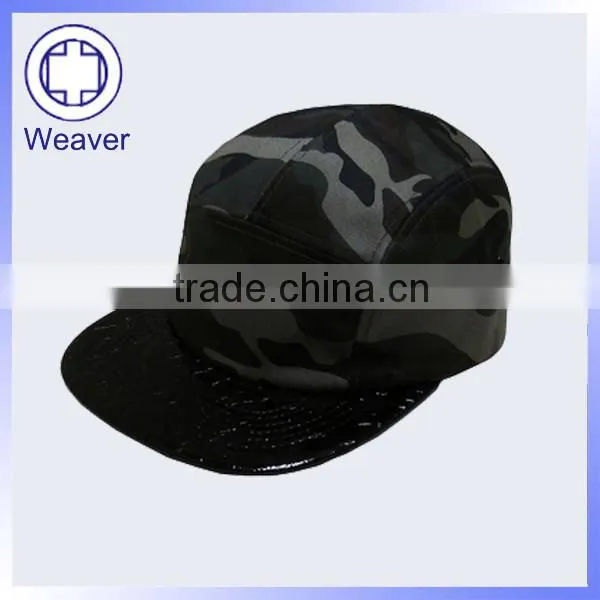 Custom 5-panel Adjustable Yupoong Snapback Cap / Wholesale New Distressed Cap