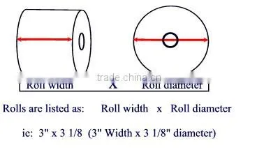 thermal cash register paper roll