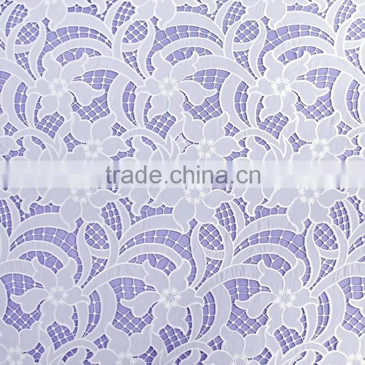 2016 textile latest design flower pattern sweet girl style embroidery lace fabric for apparel