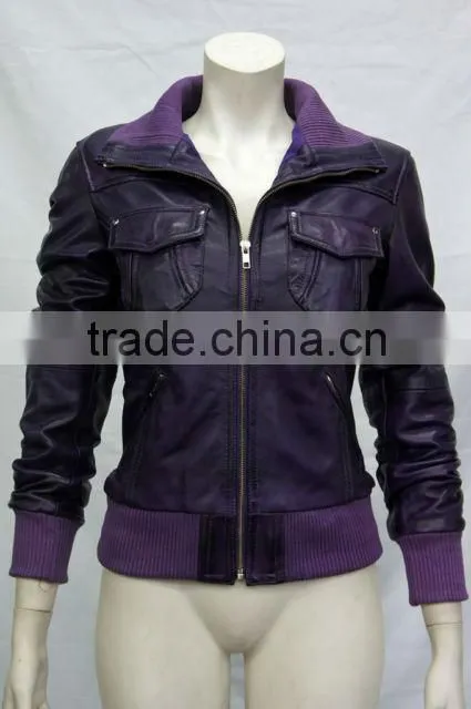 italian imported black leather jackets for women