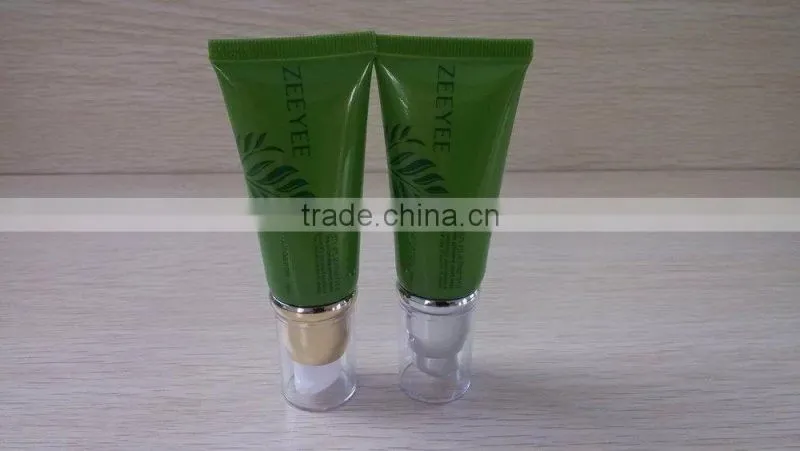 cosmetic skin care cream tube with pump cap