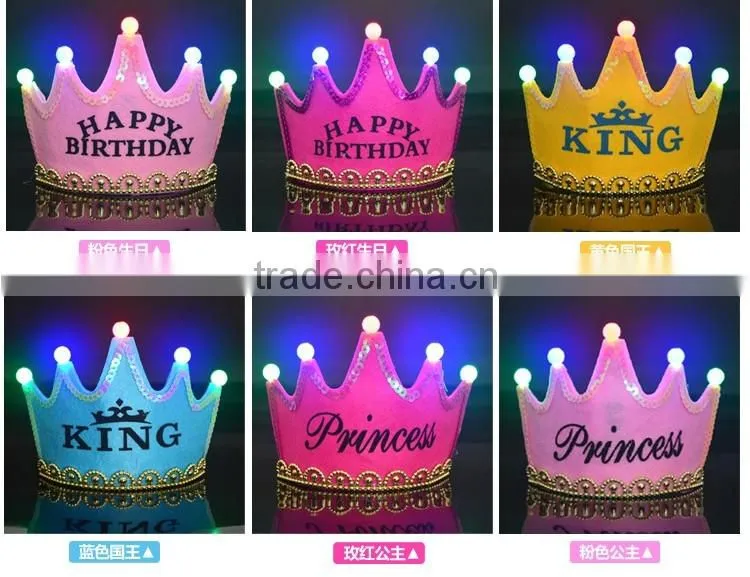 7 Colour Changing LED Crown For Party Decoration