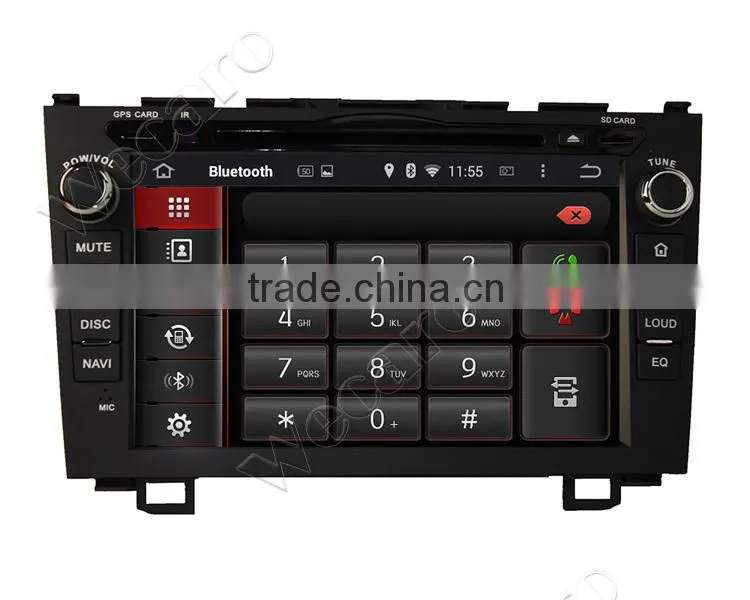 Wecaro android 4.4.4 high quality 8" 2 din car dvd gps for honda crv OBD2 Playstore 2006 - 2011