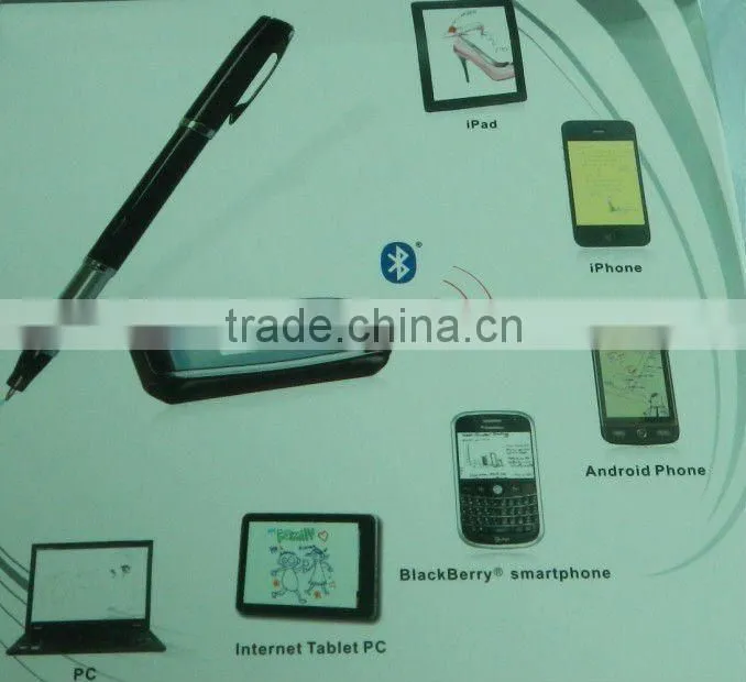 newest Digital Mobile Note Taker Pen for iPhone iPad and smartphone via bluetooth GXN403BT