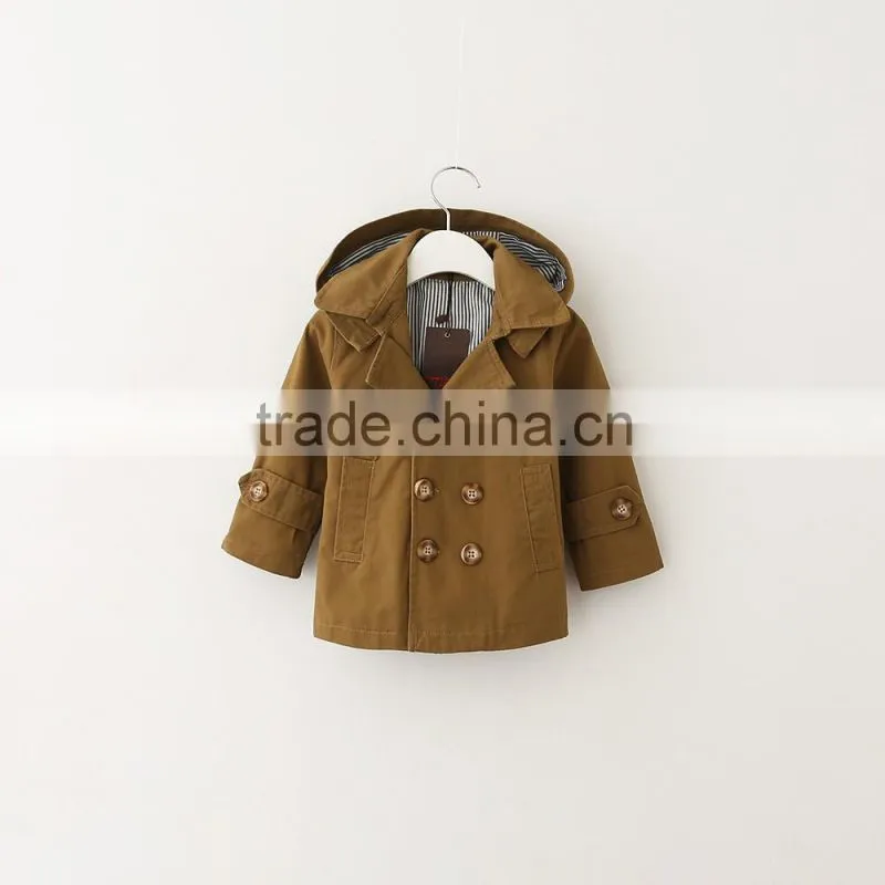 2016 european style children clothes boys coat high quality autumn and winter kids overcoat