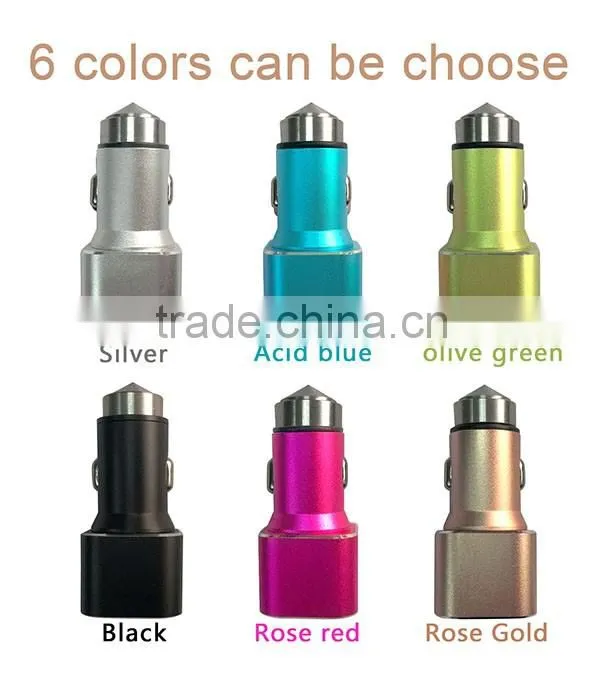 2015 top selling for iphone accessories usb car charger 2 port