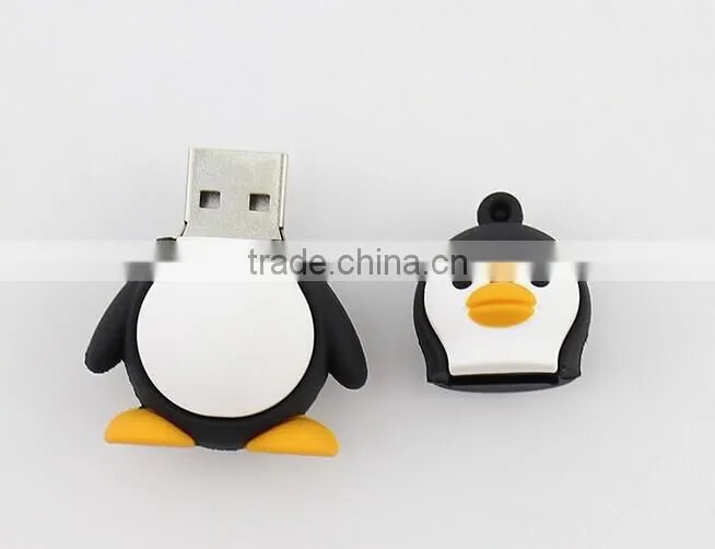 lovely pvc penguin usb flash drive