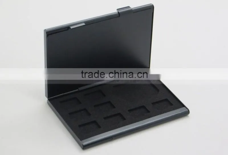 11 Slot Aluminium EVA Material Black 3DS Card Case for 2x 3DS 8x TF 1x SD Card