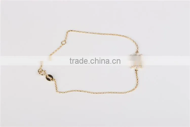 Lovely star fish shape wholesale 925 bracelet silver bracelet with CZ bracelet