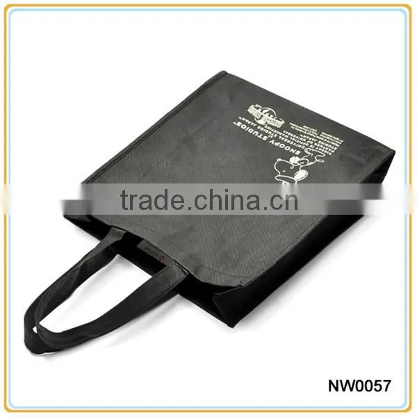 Black Non Woven Promotional Shopping Bag