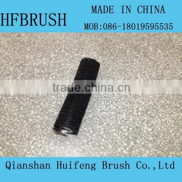 Black nylon spiral brush