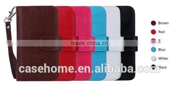 Multi Function Detachable Wallet Flip Cover for iphone 6 plus