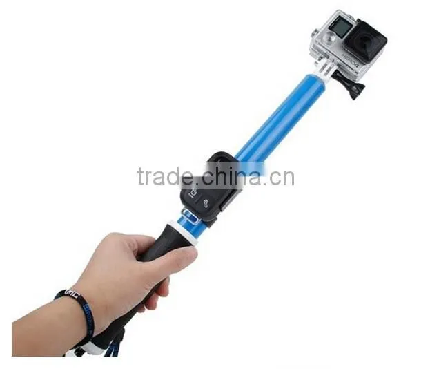 Adjustable 14-24 inch Floating Extension Pole With Wifi Remote holder for GoPro Hero4 / 3+ / 3 SJ4000 Xiaomi Yi Sport Camera