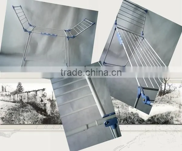 Plastics Baby Clothes Folding Metal Clothes Drying Rack
