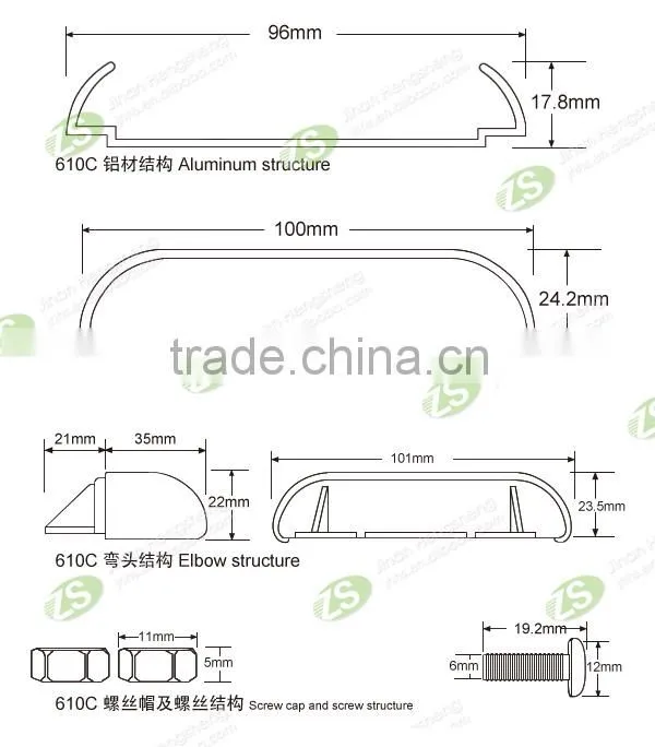 Wall Mounted High Quality Anti-bacterial Flame Retardant rubber clear wall guard For Hospital Corridor