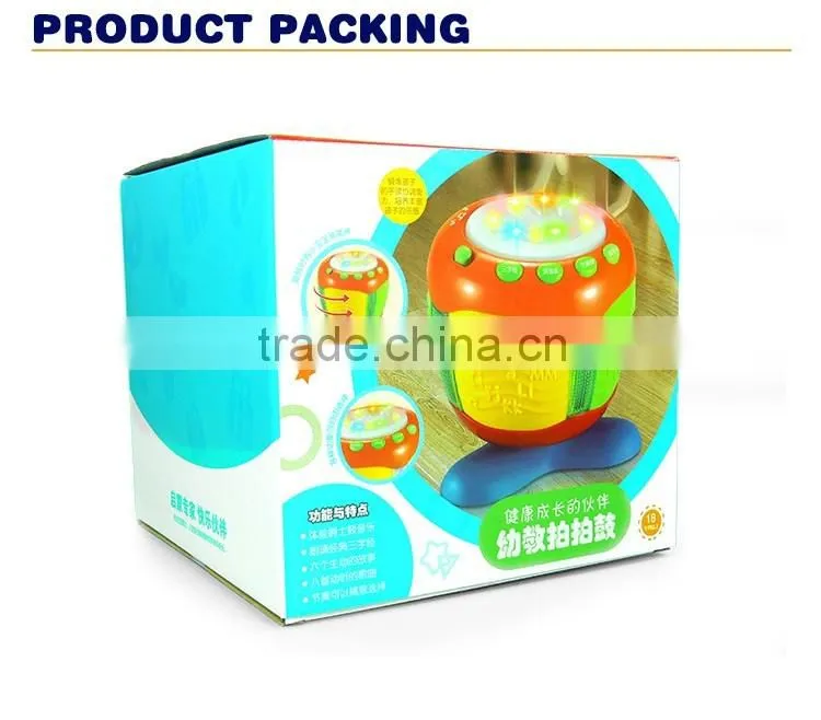 plastic educational musical drum toys for kids