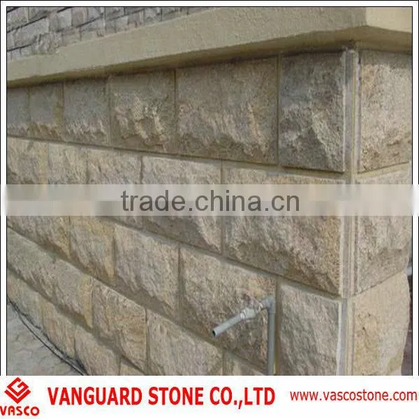 Natural exterior stone paneling
