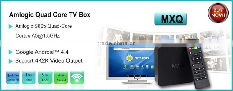 M8 Fully loaded KODI Quad core Amlogic S802 Android 4.4 4K smart Android TV BOX