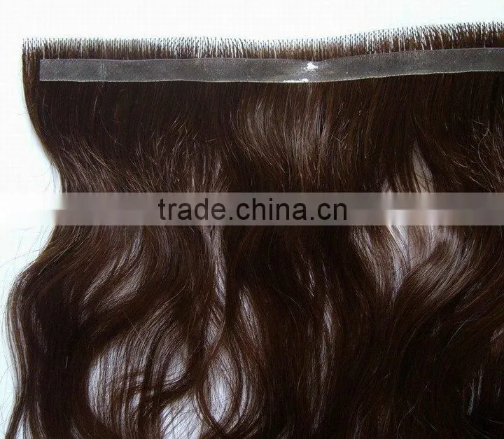 Brazilian Virgin Human Tape Hair, Cheap Brazilian Tape Hair Weaving, Wholesale Curly Tape Hair Extensions