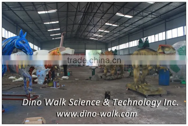 Indoor amusement park animatronic realistic T rex rides
