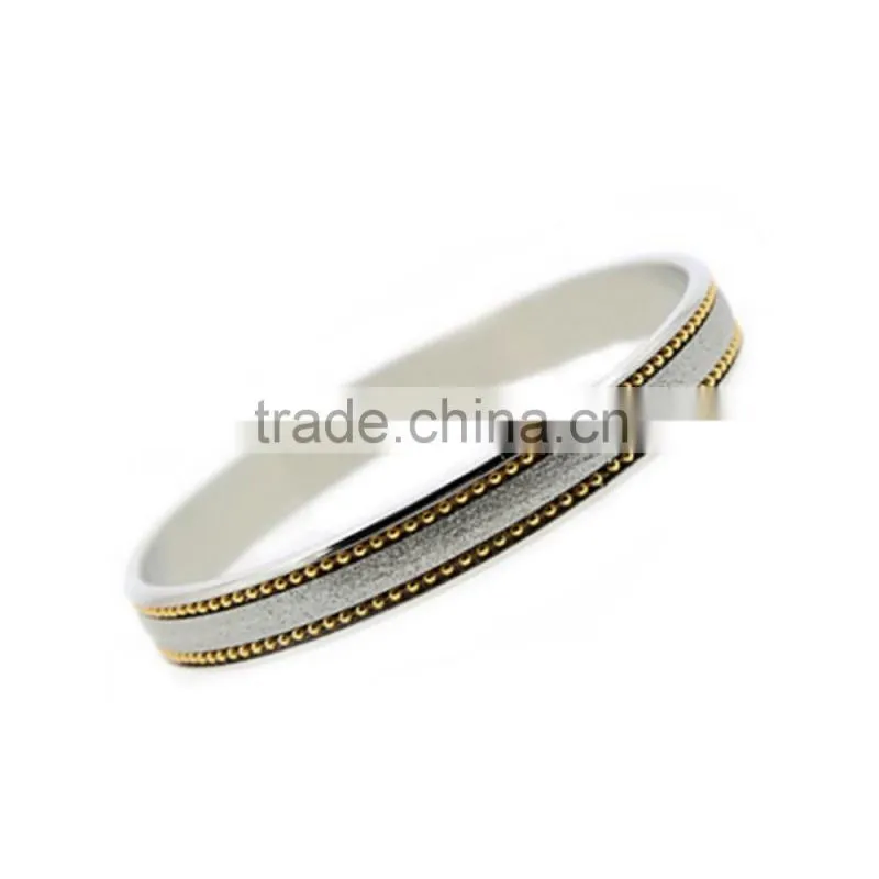 Dong guan factory hot selling diamond sand round plain bracelet bangles