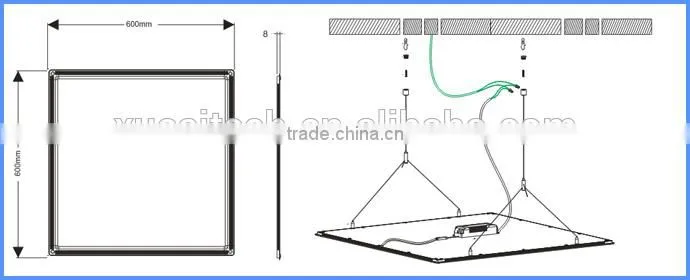 Decor Fixture 60 x60 Led Square Panel For Indoor