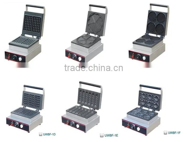 Industrial Single Plate Electric Waffle Maker Machine 220V Small Kitchen Snack Appliance With CE