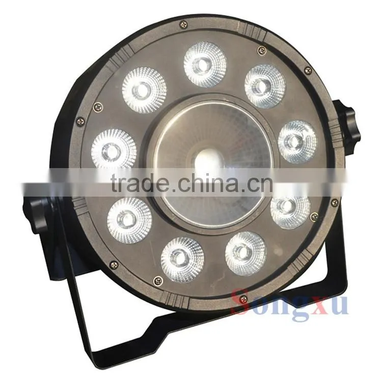 2015 newest 9x3w plus 1x30w high power cob led par lights led par 64 led par cans for christmas wedding stage